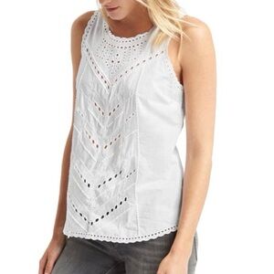 NWT! GAP Geo Eyelet Tank